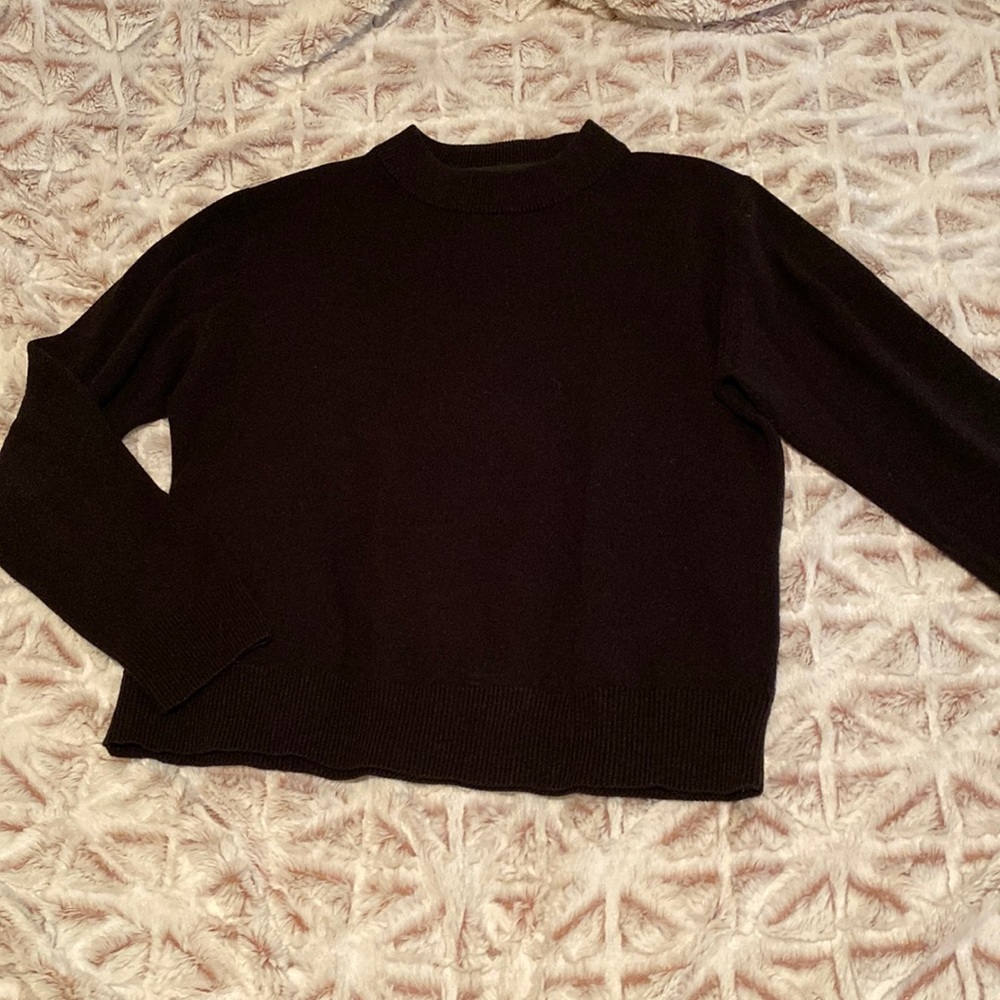 black turtle neck sweater